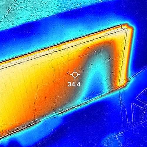 Exclusive Trades use thermal imaging technology to help us diagnose problems with your heating system.